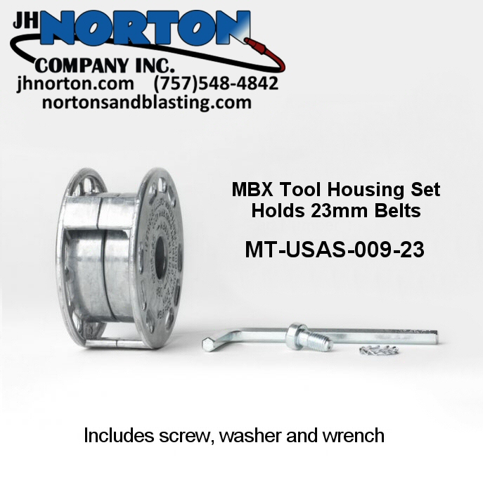 thumbnail image 2 of MONTIPOWER MBX Carbon Steel Belt Bristle Blaster Wire Brush - 23mm Red BB-033 2 of 6
