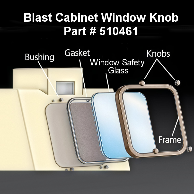 Blast Cabinet Window Knob - Part Number: 510461