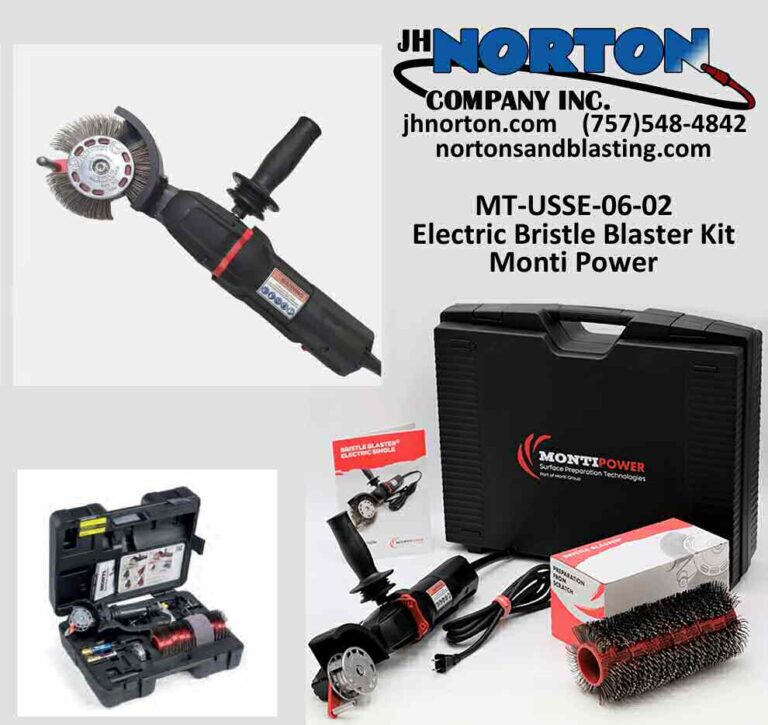 thumbnail image 2 of MONTIPOWER MBX Carbon Steel Belt Bristle Blaster Wire Brush - 23mm Red BB-033 2 of 6