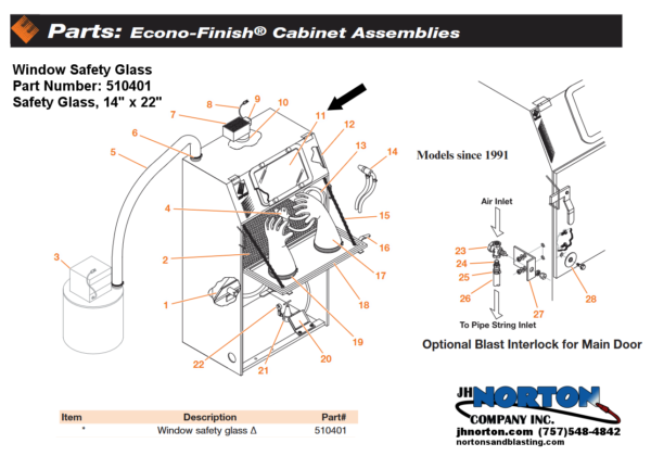 Econo-Finish Replacement Safety Window Glass