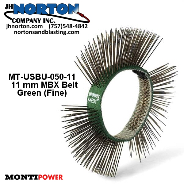 Monti MBX Green 11mm fine brush belt