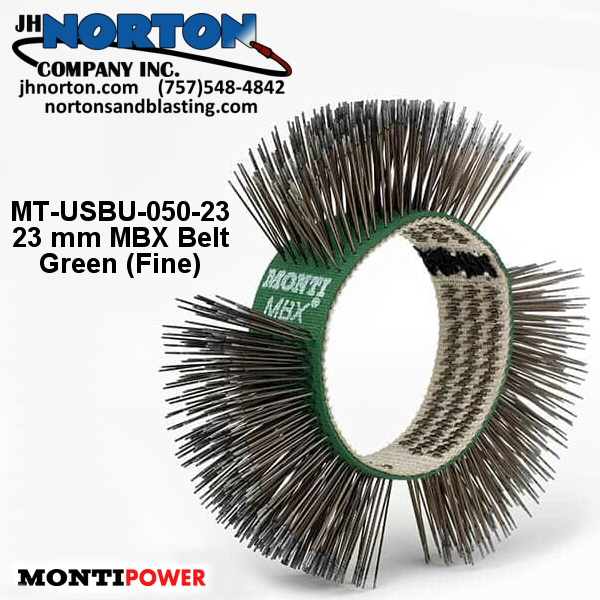 Monti MBX Green Belt Fine 23mm brush belt for cleaning