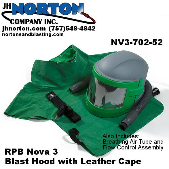 Nova 3 Blast Helmet with leather cape