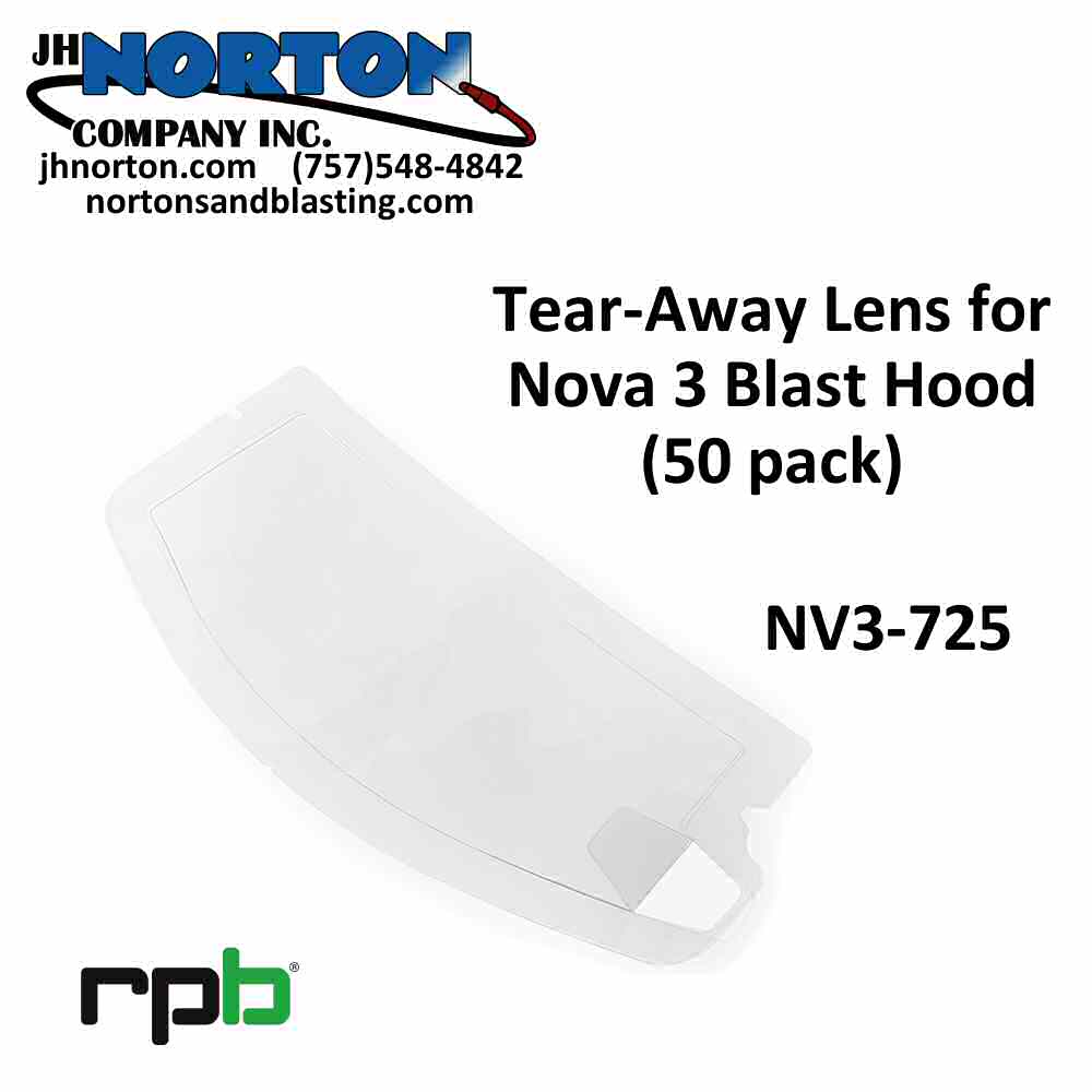 Tear Off Lens for Nova 3 Blast Hood NV3-725