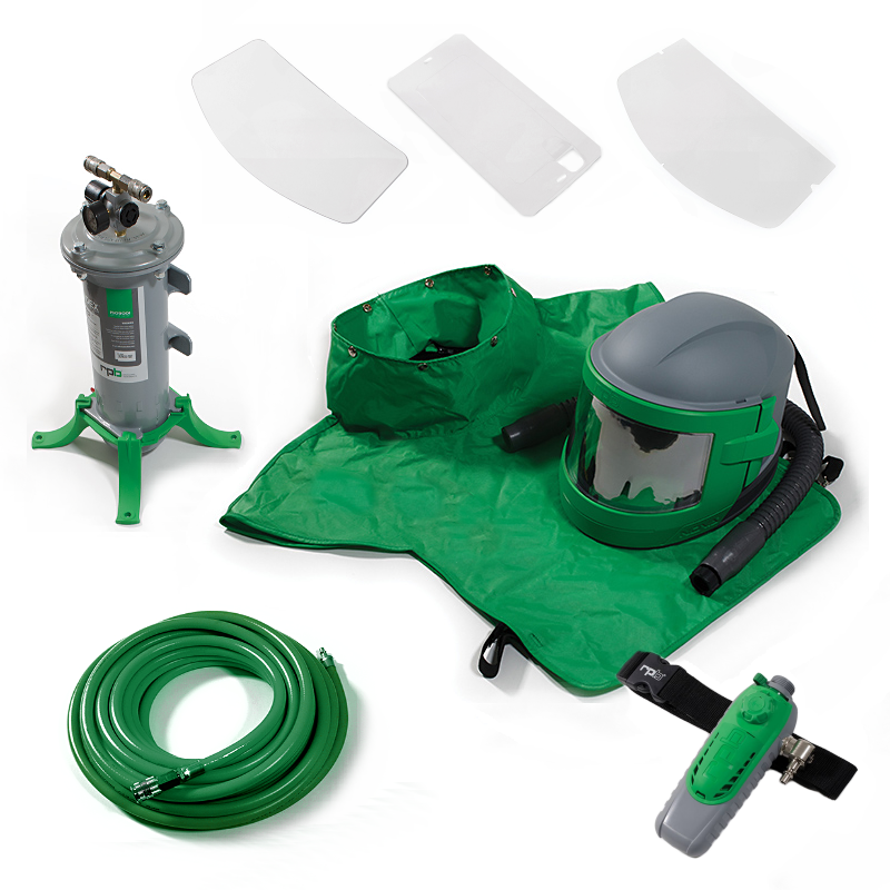 Nova 3 Blast Helmet Package with Filter, Lenses and Climate Control