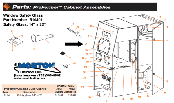 ProFormer Replacement Safety Window Glass