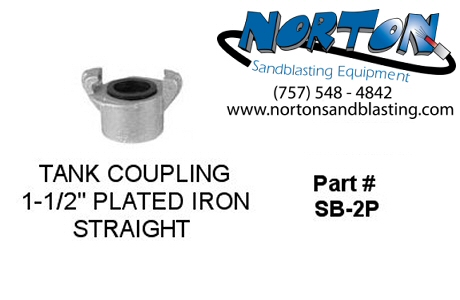 tank coupling plated iron