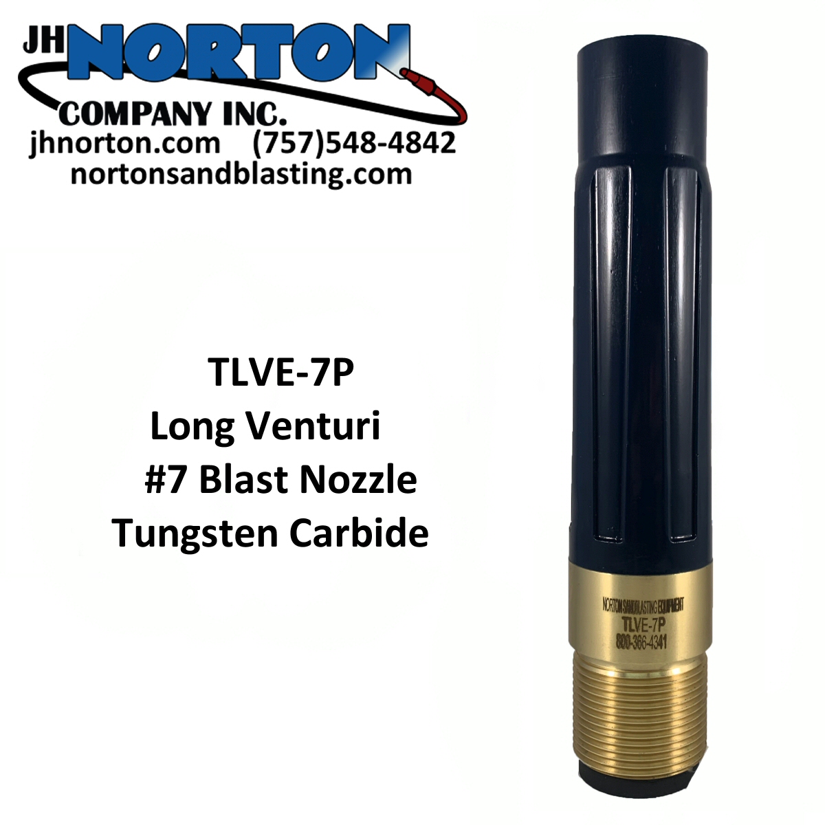 Long Venturi Blast Nozzle Size 7