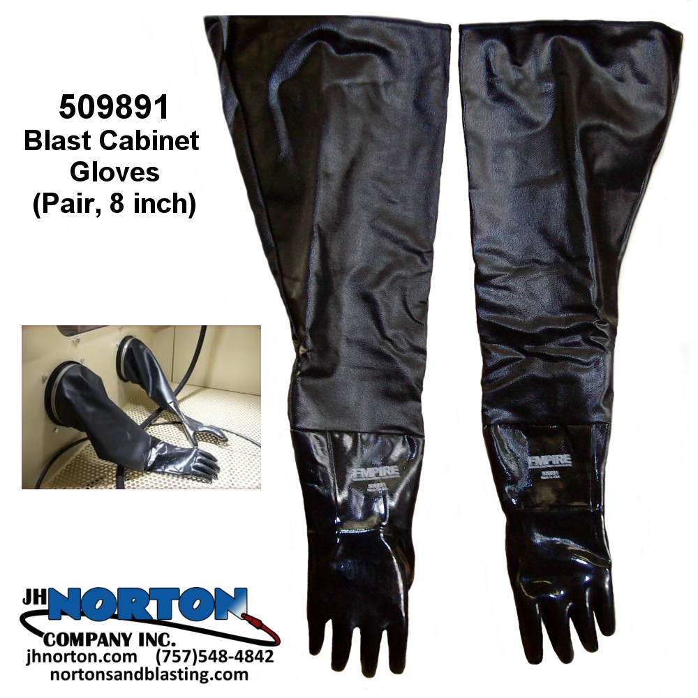 blast cabinet gloves pair 8 inch