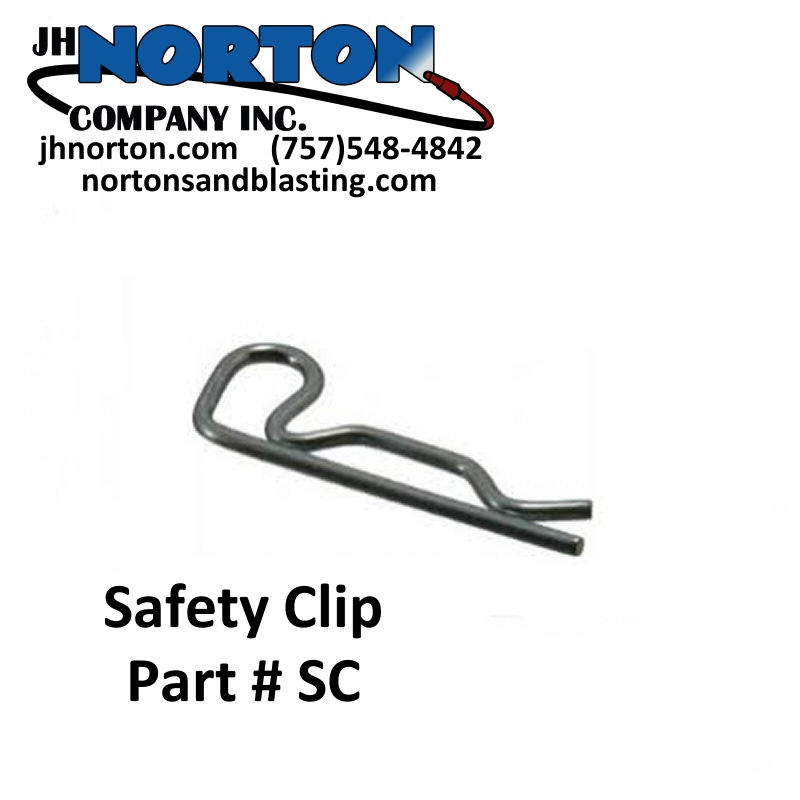 Safety Clips Part number SC Sandblasting Parts