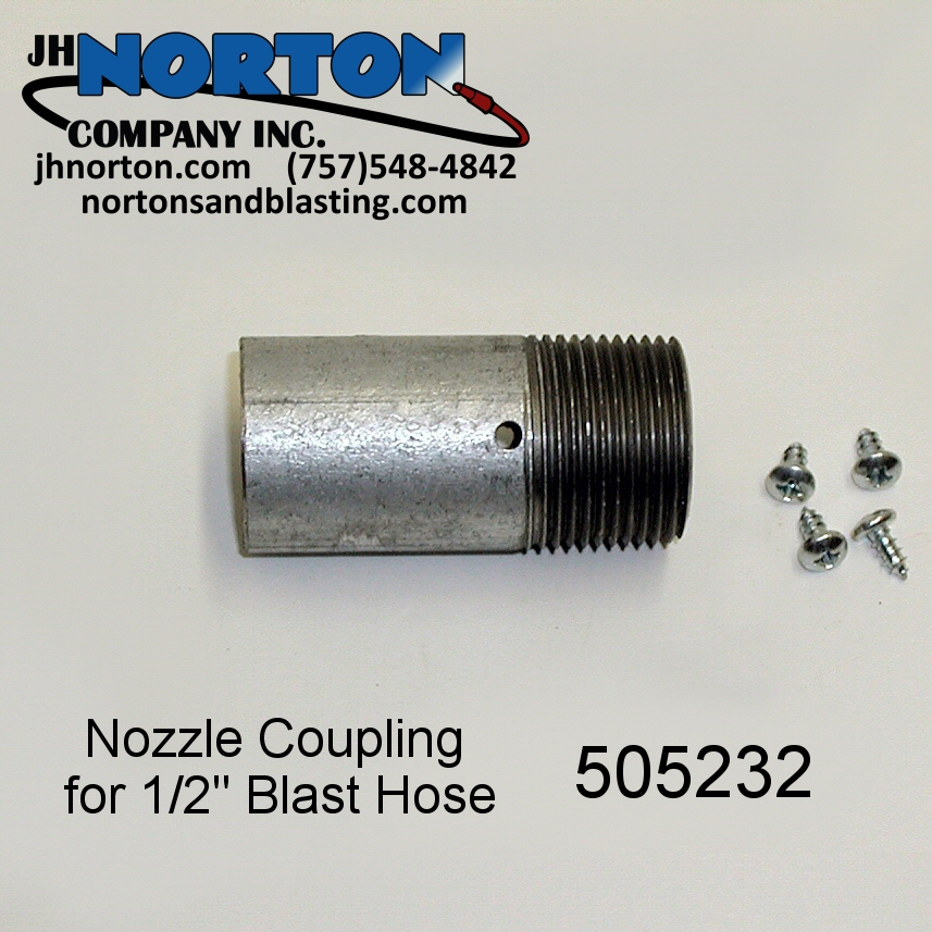 nozzle coupling for 1/2" blast hose 505232
