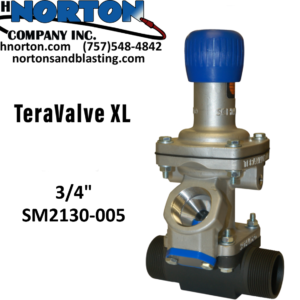 TeraValve Schmidt Abrasive Blast valve 3/4"