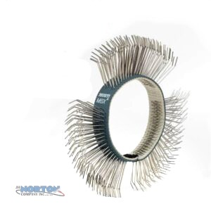 Brush Belt, 11mm Stainless Steel, Medium, Angled Tips for Monti MBX (Blue) - MT-USBU-060-11