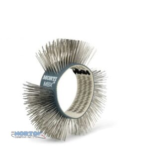 Brush Belt, 11mm Stainless Steel, Fine, (Blue) for Monti MBX - MT-USBU-070-11