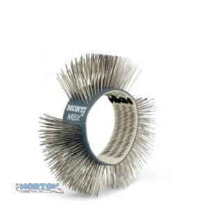 Brush Belt, 23mm Stainless Steel, Fine, (Blue) for Monti MBX Tool - MT-USBU-070-23