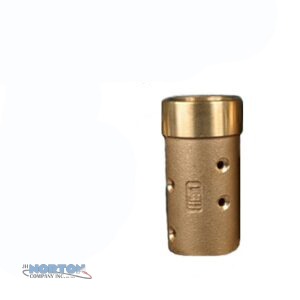 Nozzle Holder, Brass- HE1, 3/4″ Hose ID x 1-1/2″ Hose OD (1-1/4″ NPS) - NH1B