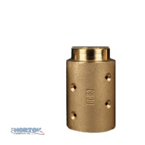 Nozzle Holder, Brass- HE3, 1-1/4″ Hose ID x 2-5/32″ Hose OD (1-1/4″ NPS)-NH3B