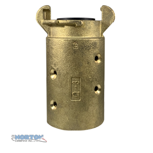 Coupling, QD Blast Hose 1-1/4" ID X 2-5/32" OD Brass - Q3B