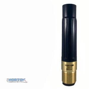 Blast Nozzle, #7 Tungsten Carbide Long Venturi Polyurethane Jacket, Brass Threads- TLVE-7P