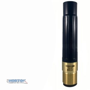 Blast Nozzle, Size #8, 1/2" Tungsten Carbide Long Venturi Polyeurethane Jacket, Brass Threads-  TLVE-8P