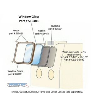 Window Glass for Blast Cabinet, 14" X 22" - 510401